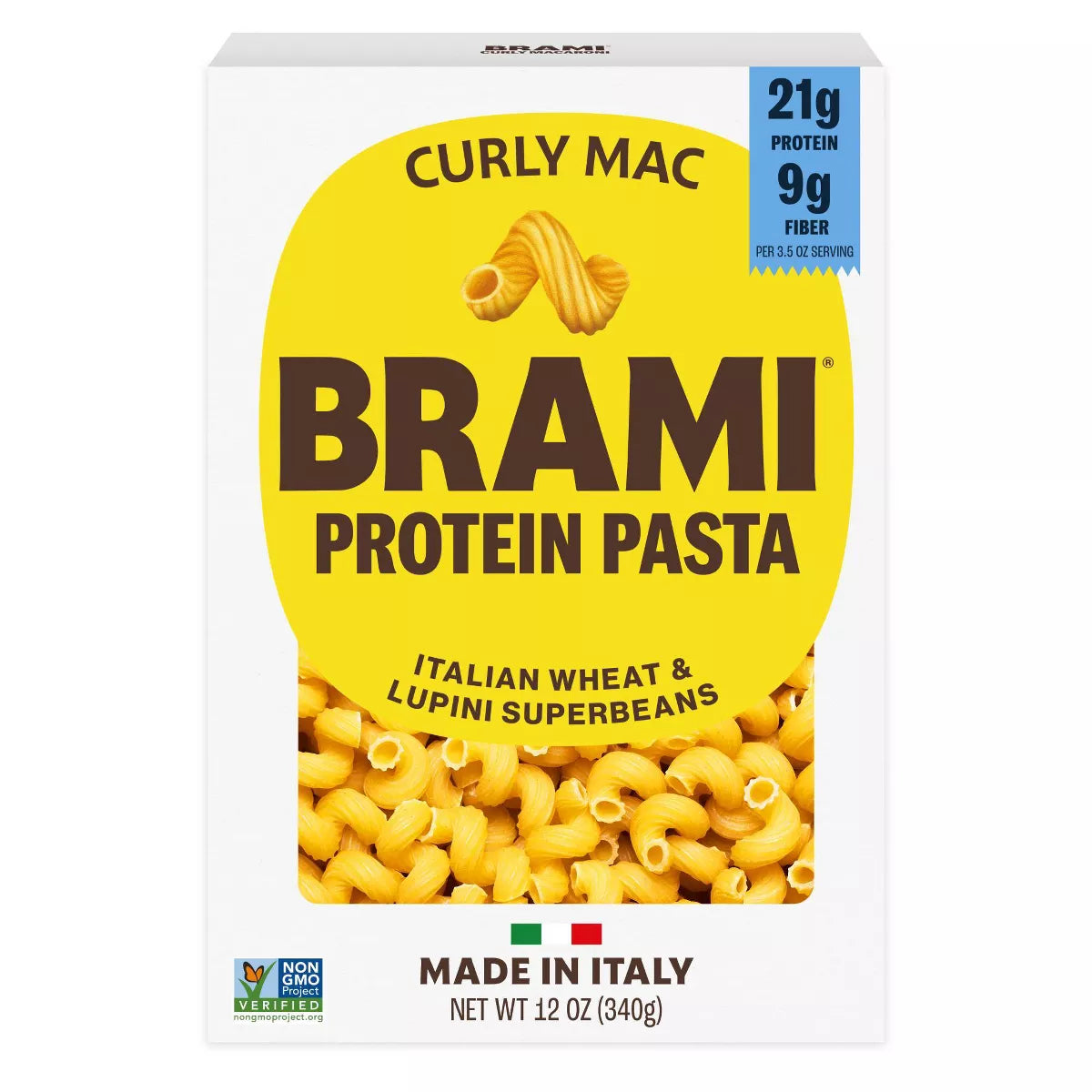 Brami Italian Protein Pasta Curly Macaroni - 12oz