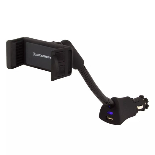 Scosche 12V Charging Universal Mount with Flex Neck H12VFXM